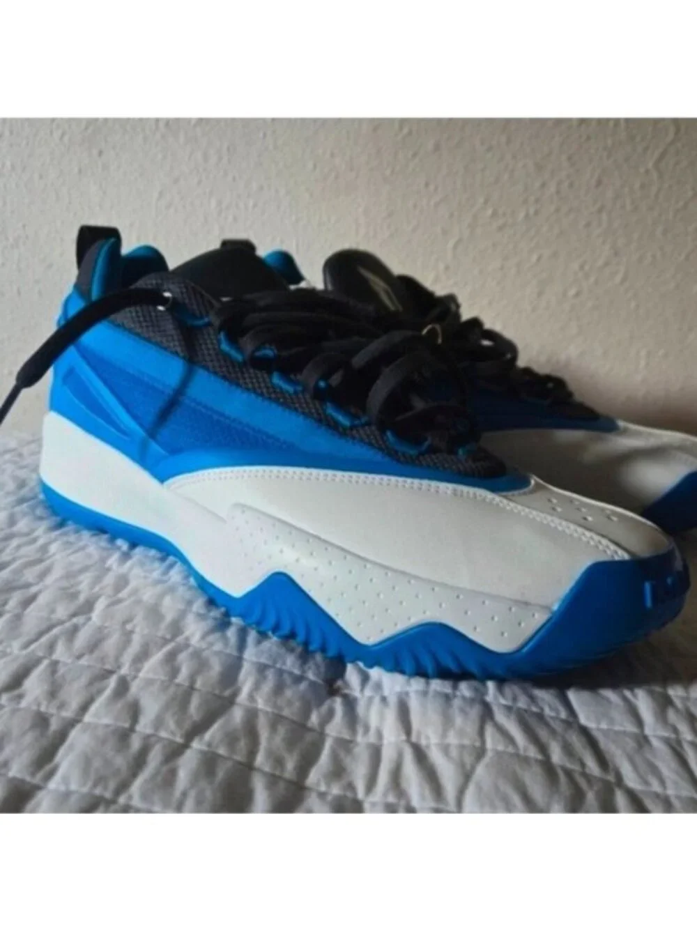 Adidas Dame Certified 2 Men 13 Low Lillard Black Solar Blue Basketball 0826